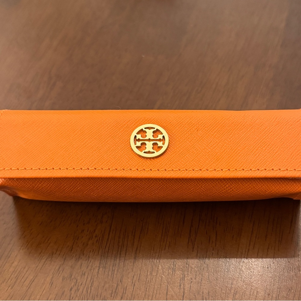 Tory Burch Vibrant Orange Case for Eyeglasses 👓